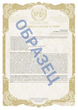 Образец Приложение к СТО 01.064.00220722.2-2020 Луховицы Сертификат СТО 01.064.00220722.2-2020 